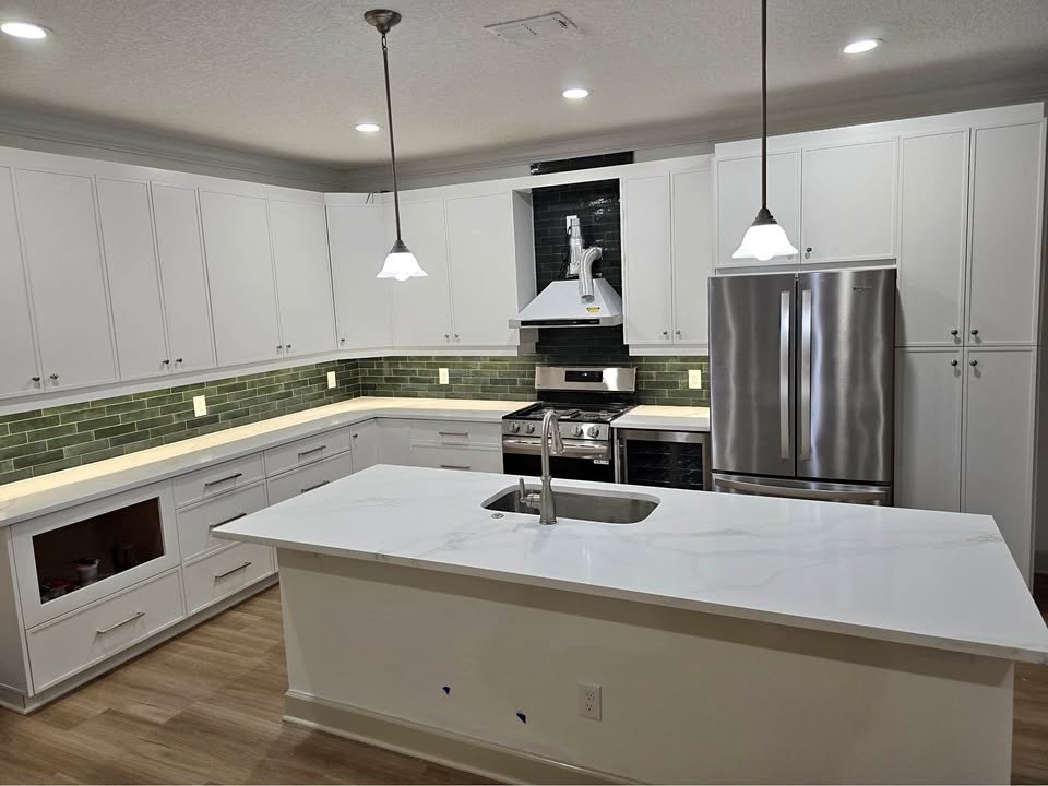 Green Tile Kitchen